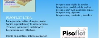 La imagen 1 de la Empresa PISOFLOT LTDA. Pisos Vinílico en Santiago RM